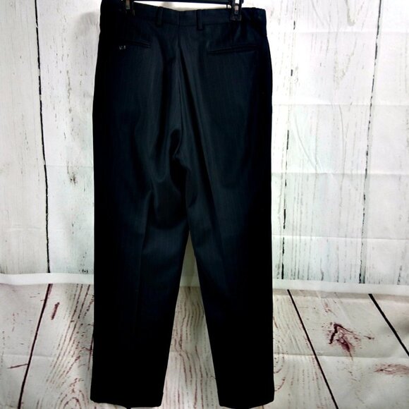 Jos A Bank 1905 41L Deep Blue Striped 2pc Suit - Picture 14 of 16